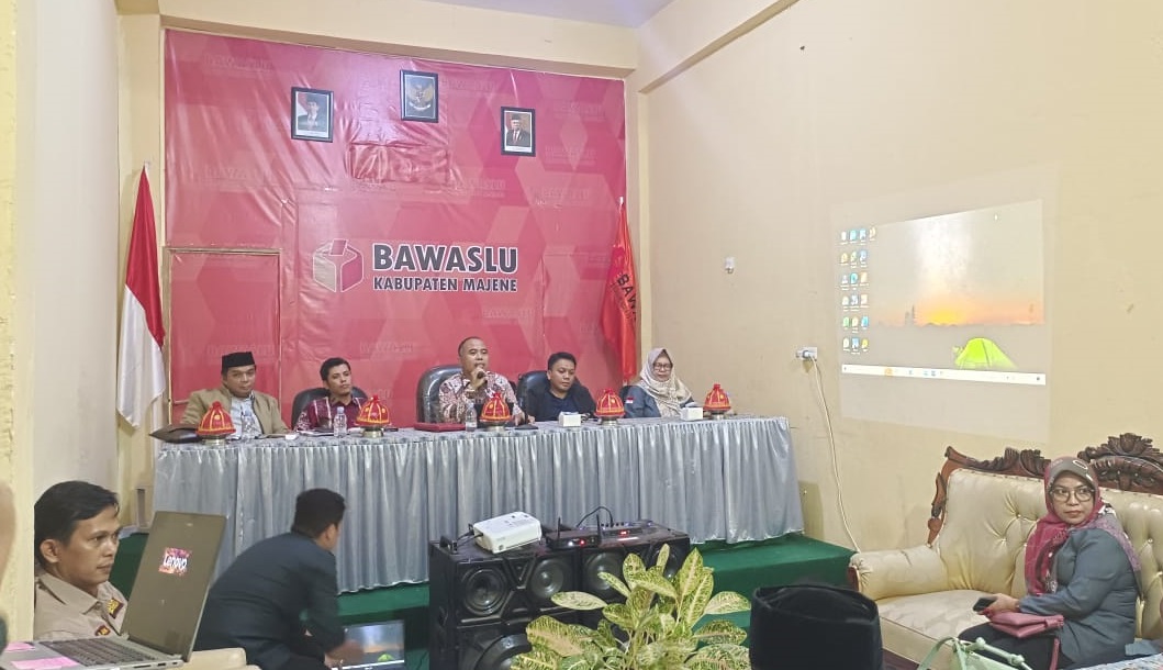 Bawaslu Sulbar Gelar Rakor Penyelesaian Sengketa Proses Pemilu, Fokus Tahapan Pendaftaran dan Verifikasi Peserta Pemilu Tahun 2024.