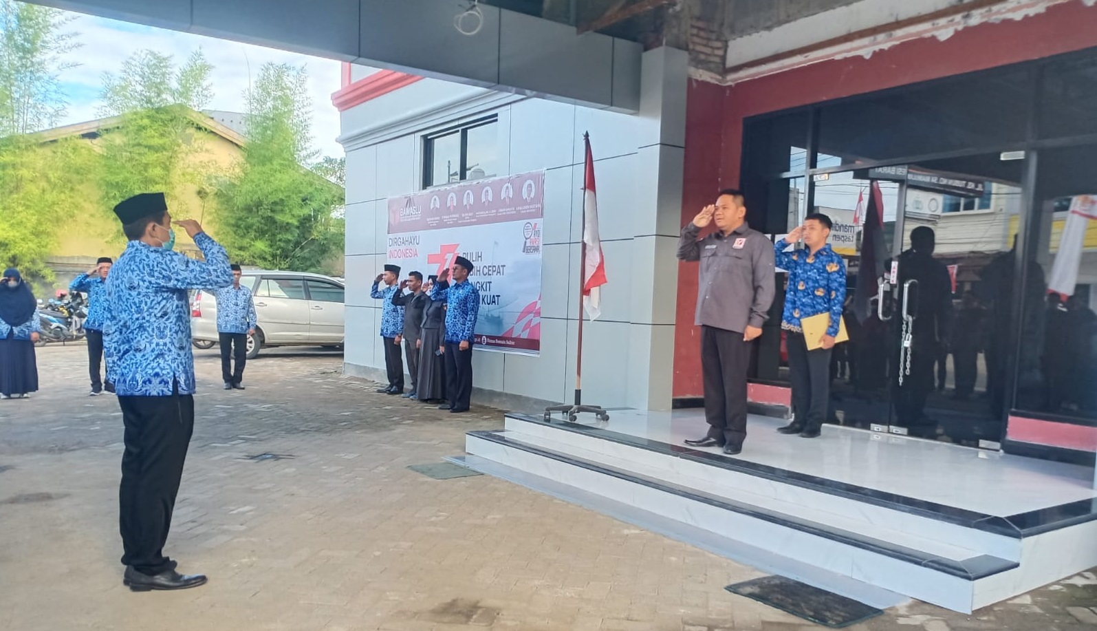 Upacara Peringatan HUT Kemerdekaan RI ke-77, Sukseskan Pemilu Tahun 2024, Berikan Yang Terbaik Bagi Bangsa dan Negara