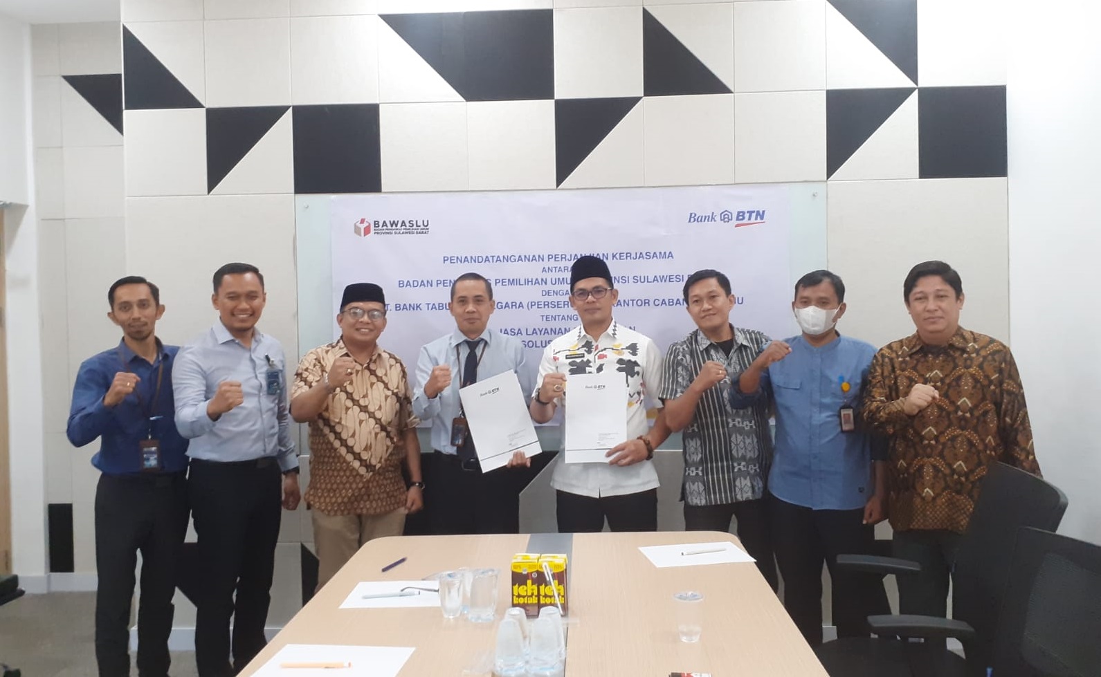 Bawaslu Sulbar Jalin Kerjasama Dengan PT. Bank Tabungan Negara (BTN)