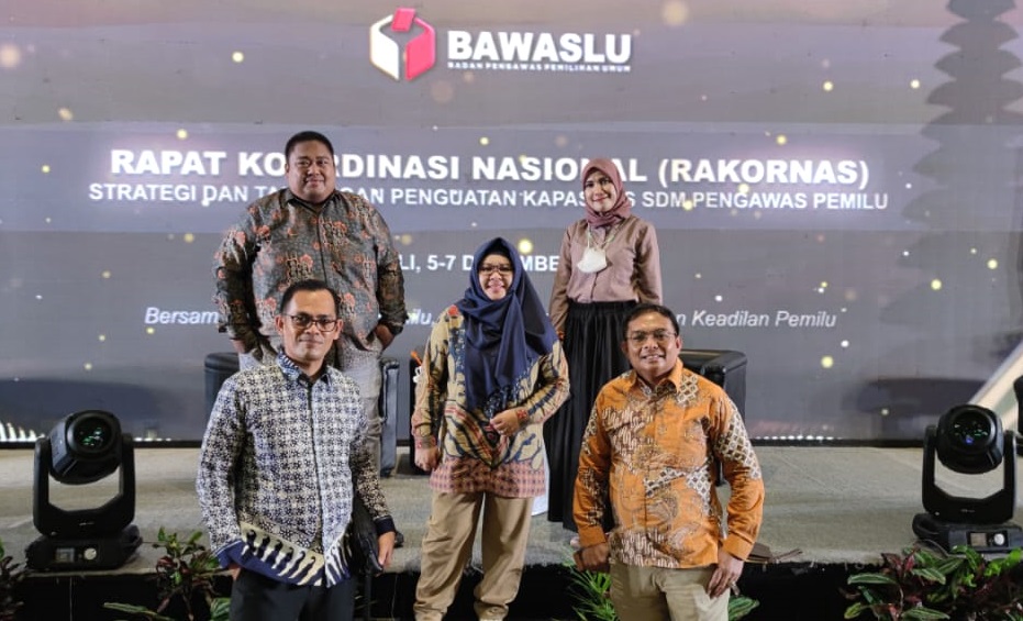 Pimpinan Bawaslu Sulbar Hadiri Rakornas SDM Pengawas Pemilu, Bahas Strategi Kebijakan Pengawas Pemilu