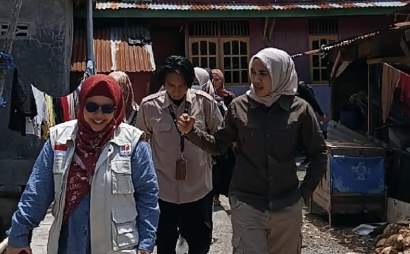 Patroli Pengawasan kawal Hak Pilih Bawaslu Sulbar, Dimulai Dengan Mengunjungi Para Pedagang