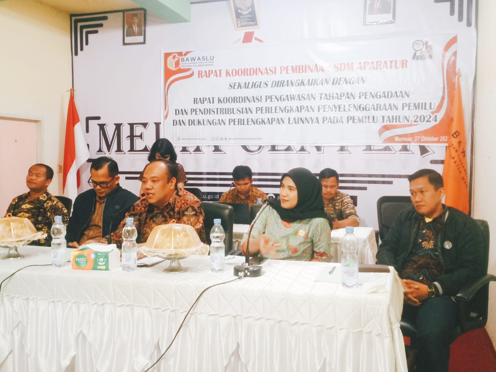 Rakor Bawaslu Sulawesi Barat Siap Awasi Tahapan Pengadaan dan Pendistribusian Logistik Pemilu 2024