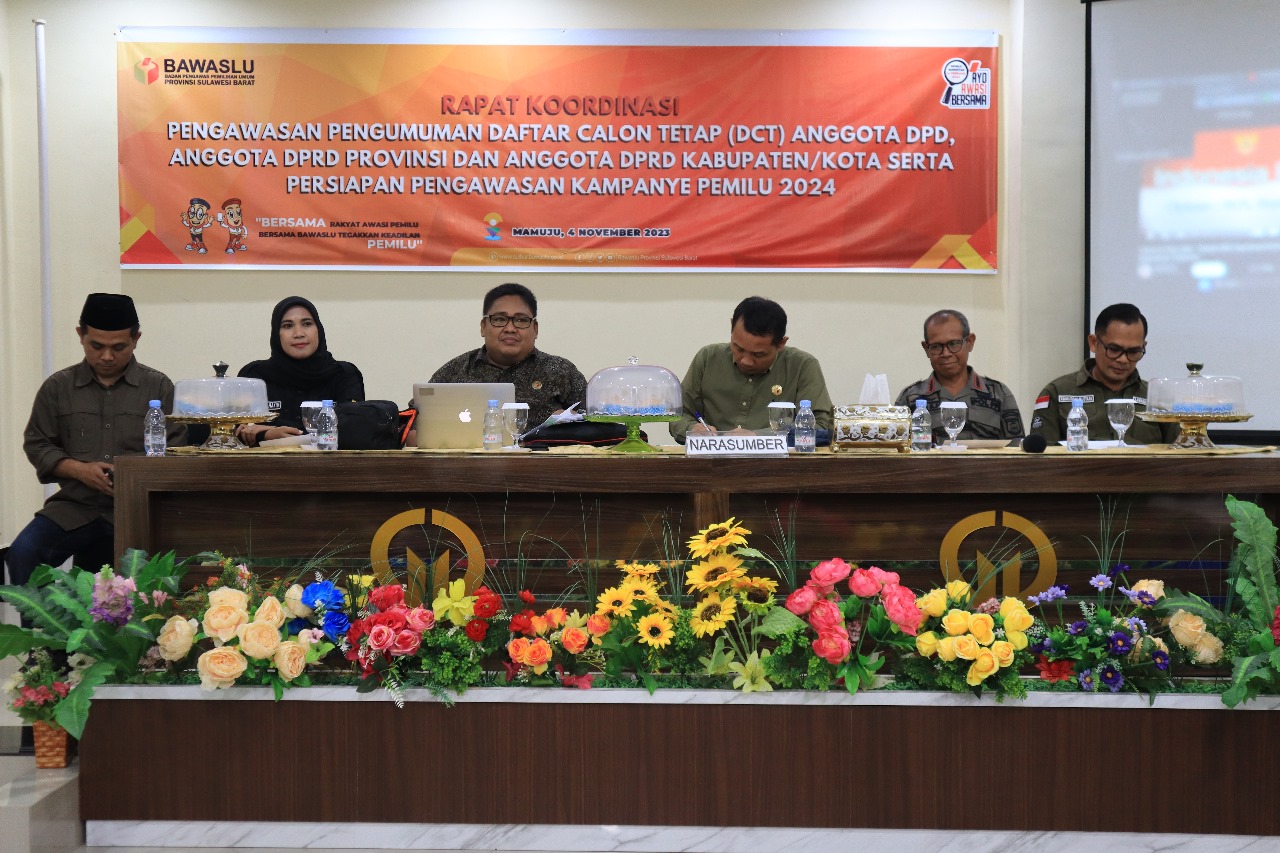 Satukan Persepsi Dengan Parpol Soal Tahapan Pemilu, Bawaslu Sulbar Gelar Rakor