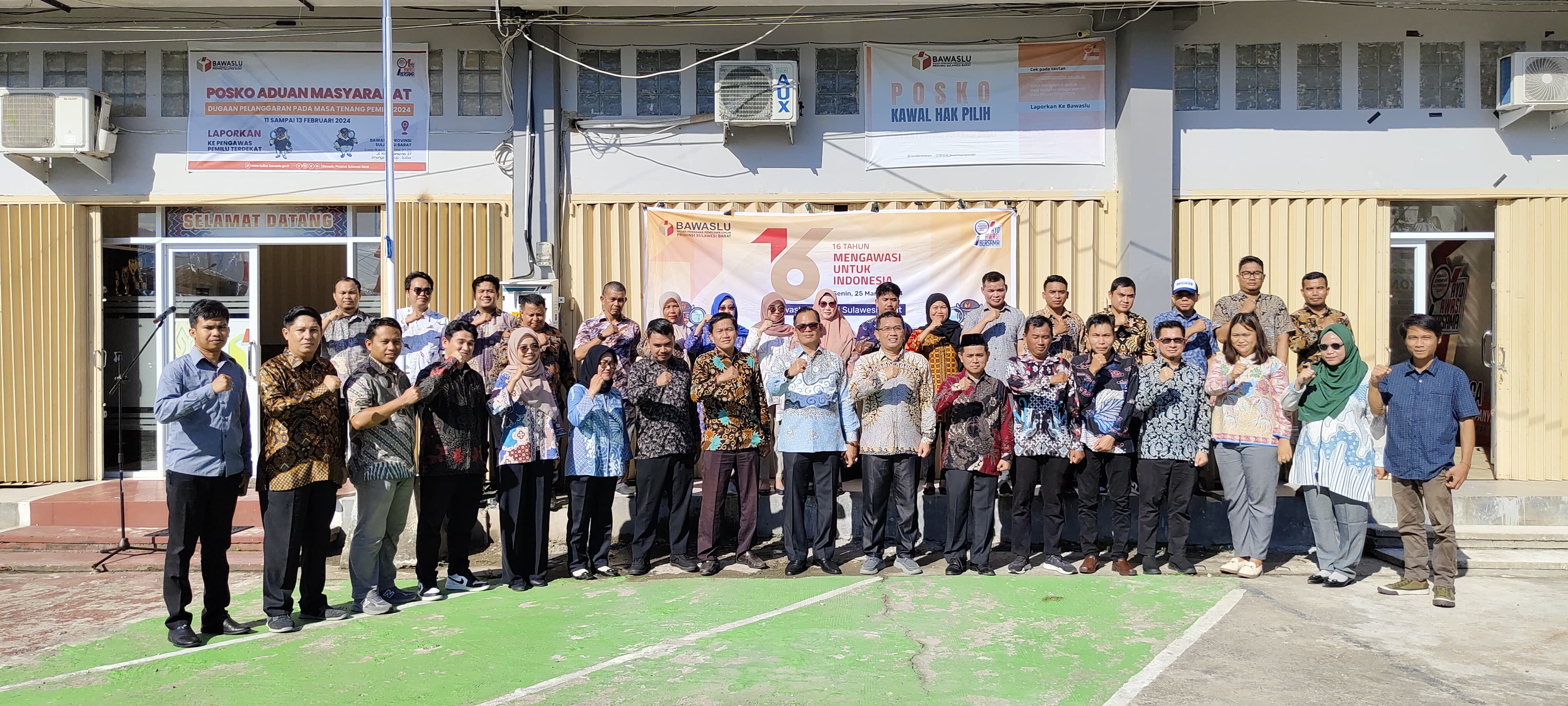 Bawaslu Sulbar Gelar Apel Pencanangan Rangkaian HUT ke-16 Bawaslu