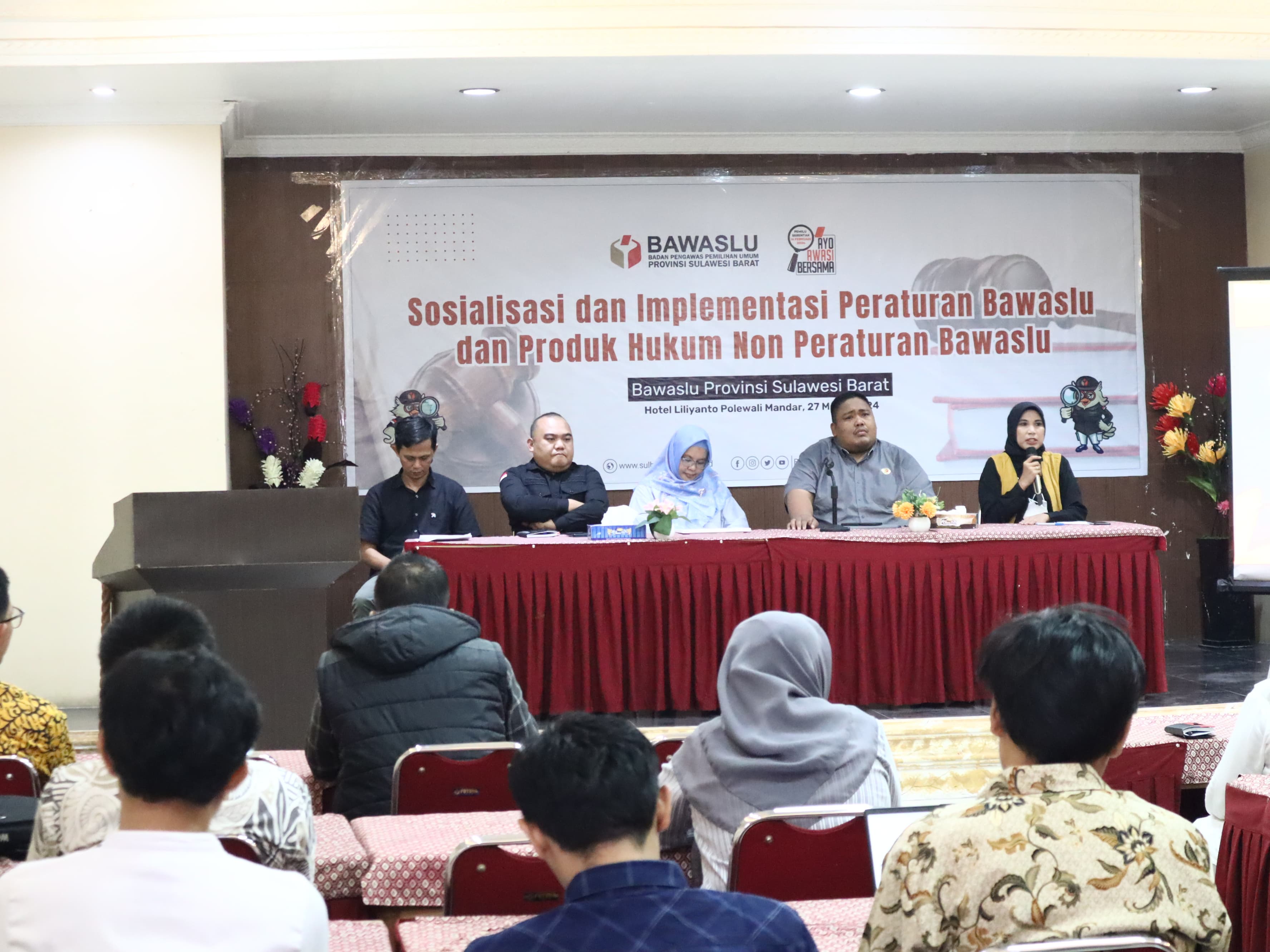 Samakan Persepsi Bawaslu Sulbar Gelar Rapat Koordinasi