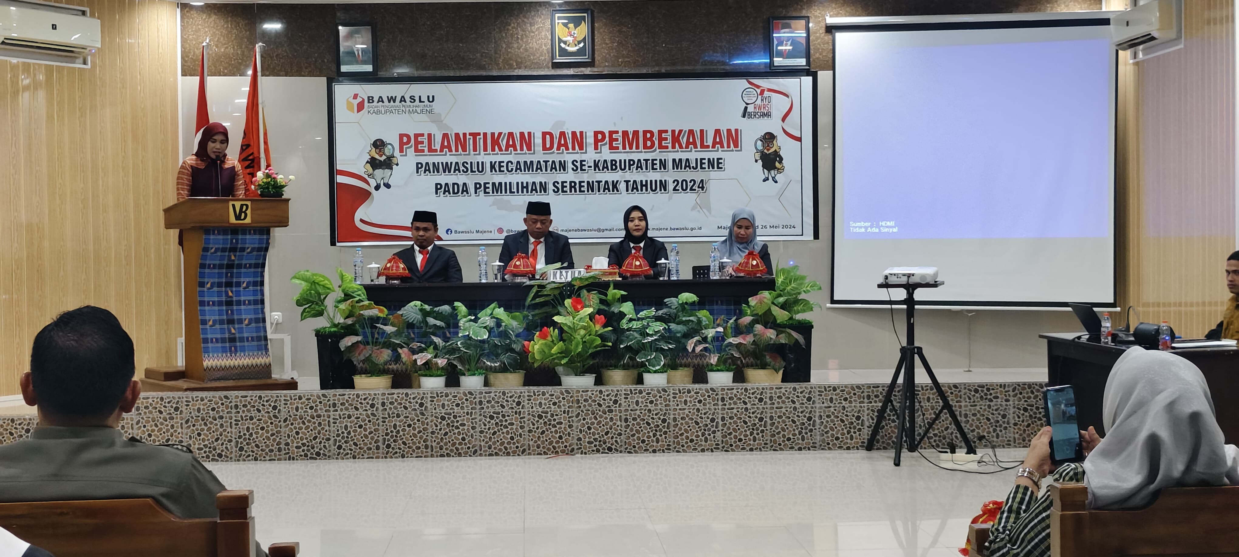 Anggota Bawaslu Sulbar Tekankan Panwascam Dapat Menyusun Strategi Pengawasan Jelang Pemilihan Kepala Daerah Paska Terlantik