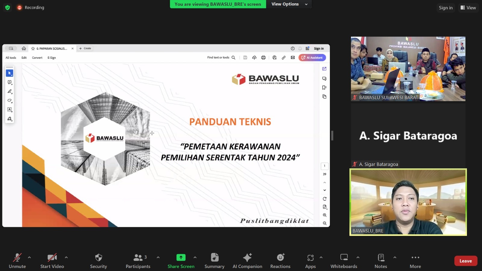 Evaluasi Pemetaan Kerawanan Pemilihan 2024, Bawaslu Sulbar Gelar Rapat dan Persiapkan Langkah Pencegahan Komprehensif