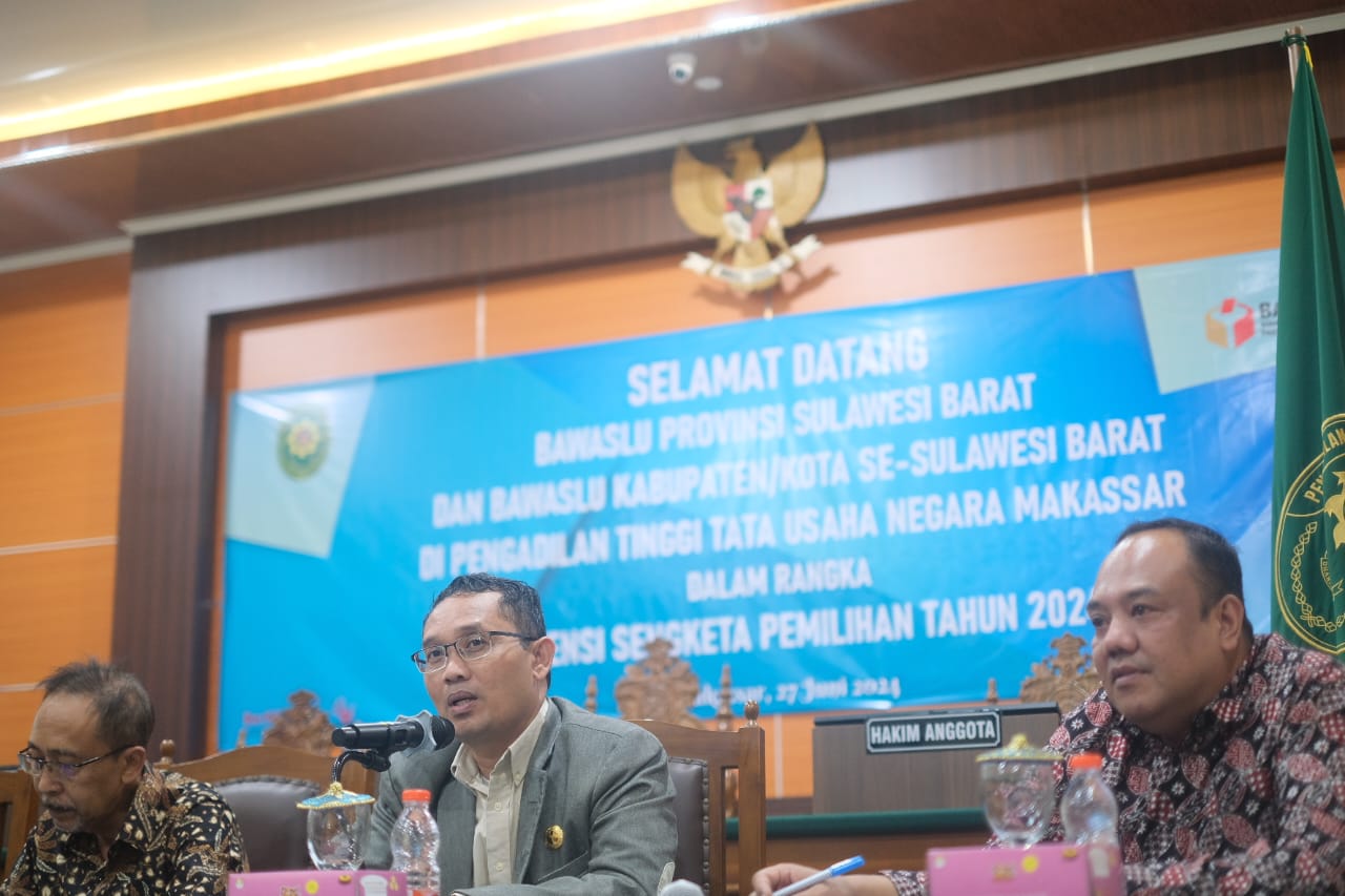 Perkuat Koordinasi, Bawaslu Sulbar Sambangi PTTUN Makassar