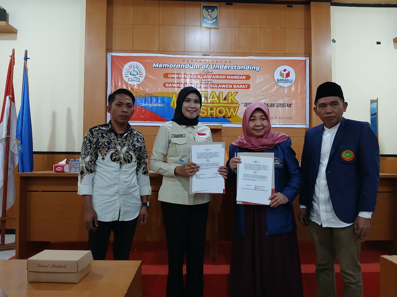 Kunjungi Unasman, Bawaslu Sulbar Teken Nota Kesepahaman