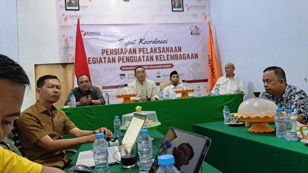 Bawaslu Sulbar Gelar Rakor Persiapan Pelaksanaan Kegiatan Penguatan Kelembagaan