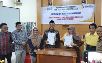 Bawaslu Sulbar Teken MoU Bersama Unsulbar, Unasman, dan STAIN Majene