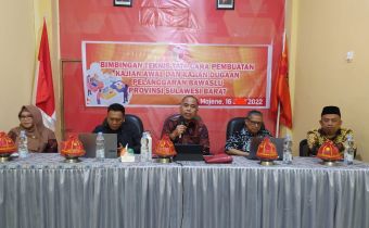 Tingkatkan Kualitas Jajaran Pengawas Pemilu, Bawaslu Sulbar Gelar Bimbingan Teknis Tata Cara Pembuatan Kajian Awal dan Kajian Dugaan Pelanggaran