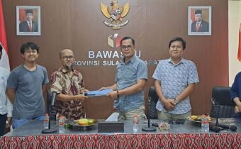 Mitigasi Profil Risiko Fraud Dalam Pengelolaan Anggaran, Bawaslu Sulbar dan BPKP Sulbar Teken Berita Acara