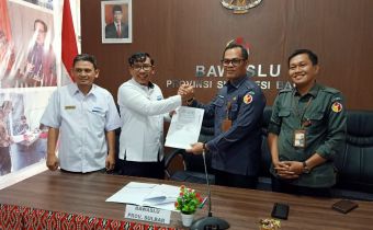 Bawaslu Sulawesi Barat Tandatangani BAST BMN untuk Pembangunan Kantor di Majene dan Polewali Mandar