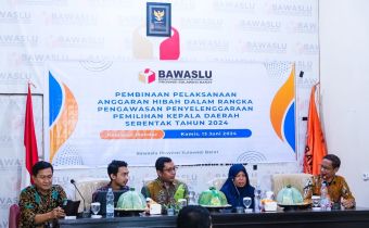 Bawaslu Sulbar Helat Pengelolaan Anggaran Dana Hibah