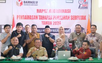 Tingkatkan Pengawasan Tahapan Pemilihan, Bawaslu Sulbar Gelar Rakor