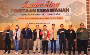 Bawaslu Sulbar Luncurkan Pemetaan Kerawanan Pemilihan Serentak Tahun 2024