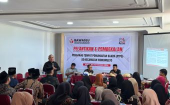 Hadiri Pembekalan PTPS di Polman, Arham Syah Sampaikan Pentingnya VAAR Awasi Suara Rakyat