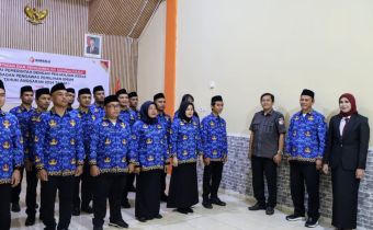 Bawaslu RI Lantik Staf PPPK, Sejumlah Perwakilan Staf Bawaslu Sulbar Ikuti Prosesi Serentak